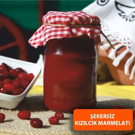 Şekersiz Kızılcık Marmelatı